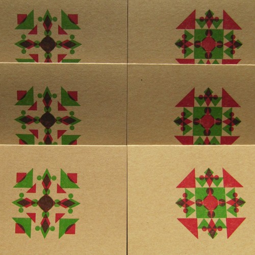 Flocon de neige géométrique (paquet de 6)
