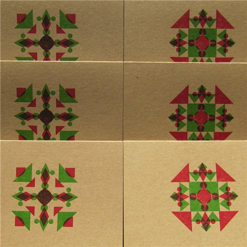 Geometric snowflake (packet of 6)