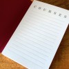 Notepad courses (shopping list)