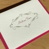 Meilleures Vœux fuchsia/or (paquet de 6)
