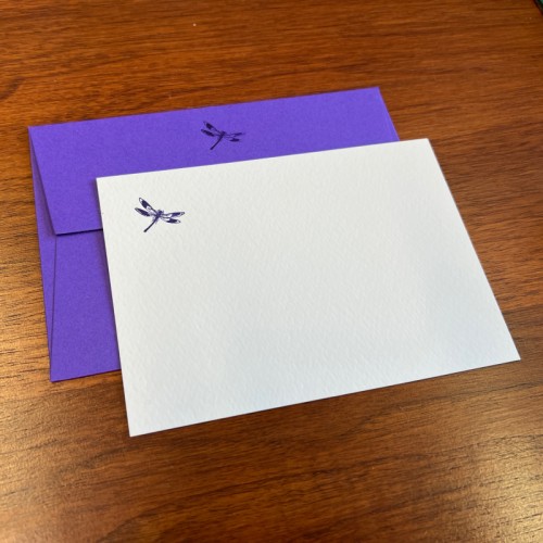 Correspondance cards - dragonfly (packet of 10)