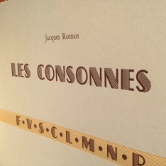 Les Consonnes - Jacques Roman