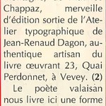 La Presse Riviera-Chablais 15.08.2000